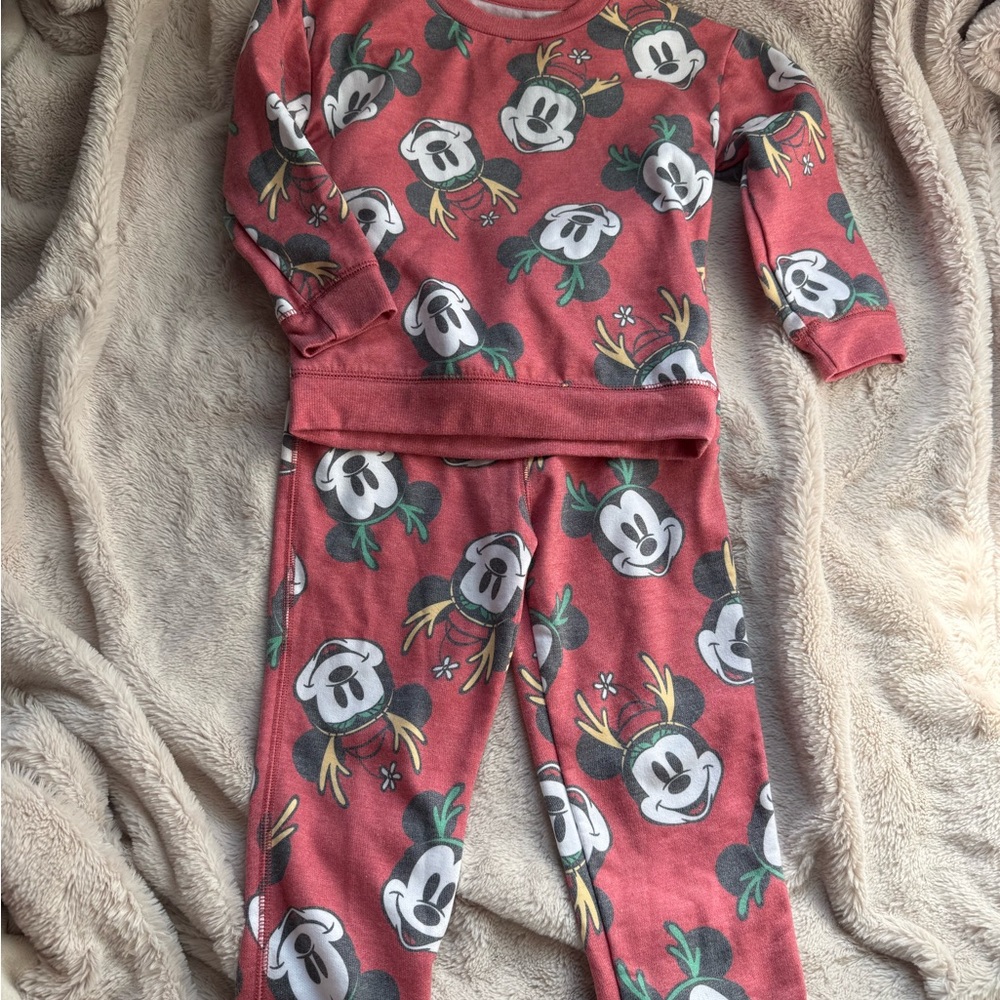 Disney Mickey reindeer lounge set-4T